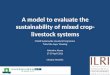 A model to evaluate the sustainability of mixed crop-livestock systems