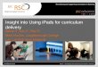 Insight into using iPads for curriculum delivery at Loughborough College