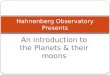 Planets & Moons  - Junior High Level