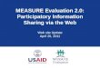 MEASURE Evaluation Web Site Update
