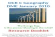 OCR Resource Booklet
