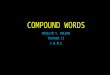 Compound words ppt