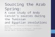 Sourcing the Arab Spring: A Case Study of Andy Carvin’s Sources During the Tunisian and Egyptian Revolutions