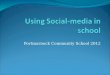 Parents using social media in school