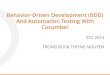 [Thong Nguyen & Trong Bui] Behavior Driven Development (BDD) and Automation Testing with Cucumber