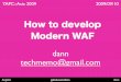 How to develop modern web application framework