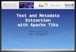 Text and metadata extraction with Apache Tika