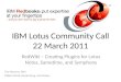 Lotus Community Call - 22 March 2011