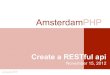 Amsterdam php create a restful api