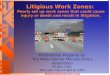 Litigious Work Zones