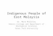 Indigenous people of east malaysia