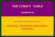 The  Lord’S Table