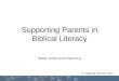 Supporting Parents in Biblical Literacy - Faith Formation Clinic 8.7.2010