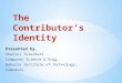 Contributers Identity