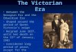 The Victorian Era