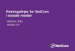 NetCom retningslinjer for sosiale medier - 2011
