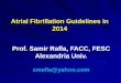 Atrial fibrillation guidelines in 2014. samir rafla
