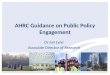 AHRC Guidance on Public Policy Engagement