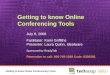 Getting to know Online Conferencing Tools