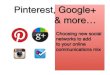Pinterest, Google+, Instagram and Foursquare Marketing