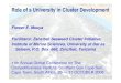 Cluster basics: the Role of University in Cluster Development