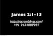 Sermon Notes -James 2:1-13