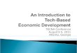 Building a Tech Based Economy