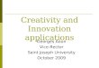 Creativity and Innovation applications