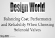 Balancing Cost, Performance and Reliability when Choosing Solenoid Valves