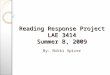 Complete Reading Response Project - Nikki Spicer