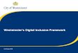 Westminster's Digital inclusion framework