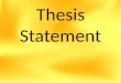 ENSP703 Thesis Statement