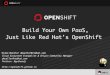 Build Your Own PaaS, Just like Red Hat's OpenShift from LinuxCon 2013 New Orleans CloudOpen