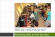 Checklist for radio production course