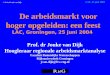 © Prof.dr Jouke van Dijk LAC, 25 juni 2004 De arbeidsmarkt voor hoger opgeleiden: een feest LAC, Groningen, 25 juni 2004 Prof. dr Jouke van Dijk Hoogleraar