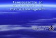 Transparantie en eenduidigheid in Portfoliomanagement Albert van Holthoon Coachentrain B.V