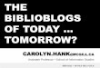 The Biblioblogs of Today, Tomorrow
