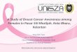 A study of breast cancer awareness among females in Pasar Siti Khatijah,Kota Bharu,Kelantan