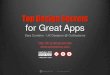 Top Design Secrets for Great Apps