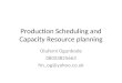 Capacity resource planning and production scheduling