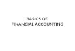 Basics of financial accounting