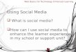 Using Social Media in Higher Education