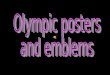 Olympic posters emblems