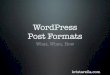 WordPress Post Formats