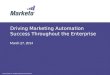 Driving Marketing Automation Success Throughout the Enterprise