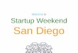San Diego Startup Weekend Opening
