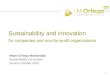 Sustainability and innovation for organizations