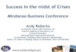 Success in crises   promise keepers - mindanao business conf - davao - march 30-12 - ardy roberto