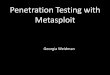 Metasploit for Penetration Testing: Beginner Class