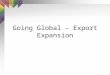 Going Global Export Expansion